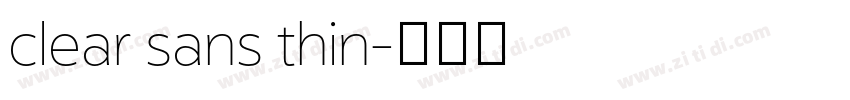 clear sans thin字体转换 clear sans thin字体转换